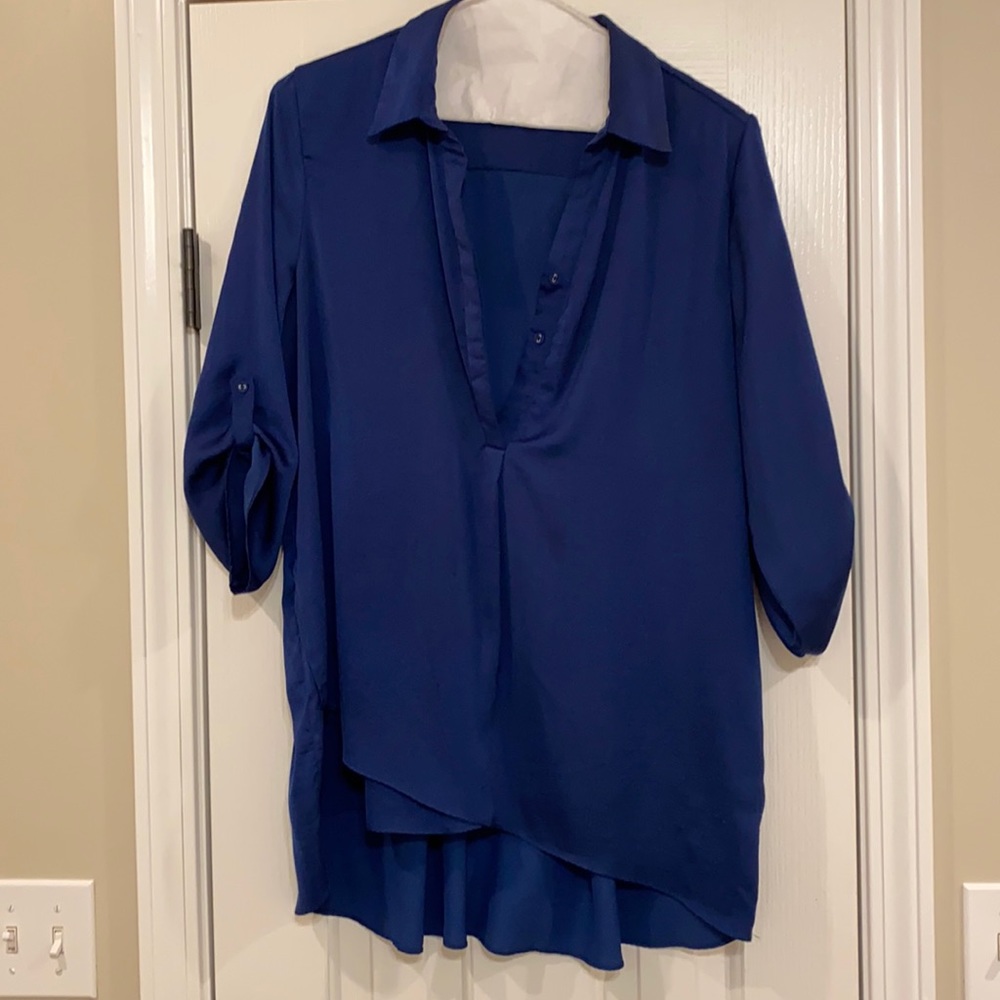 Renuar Tunic, Navy, Large, Polyester